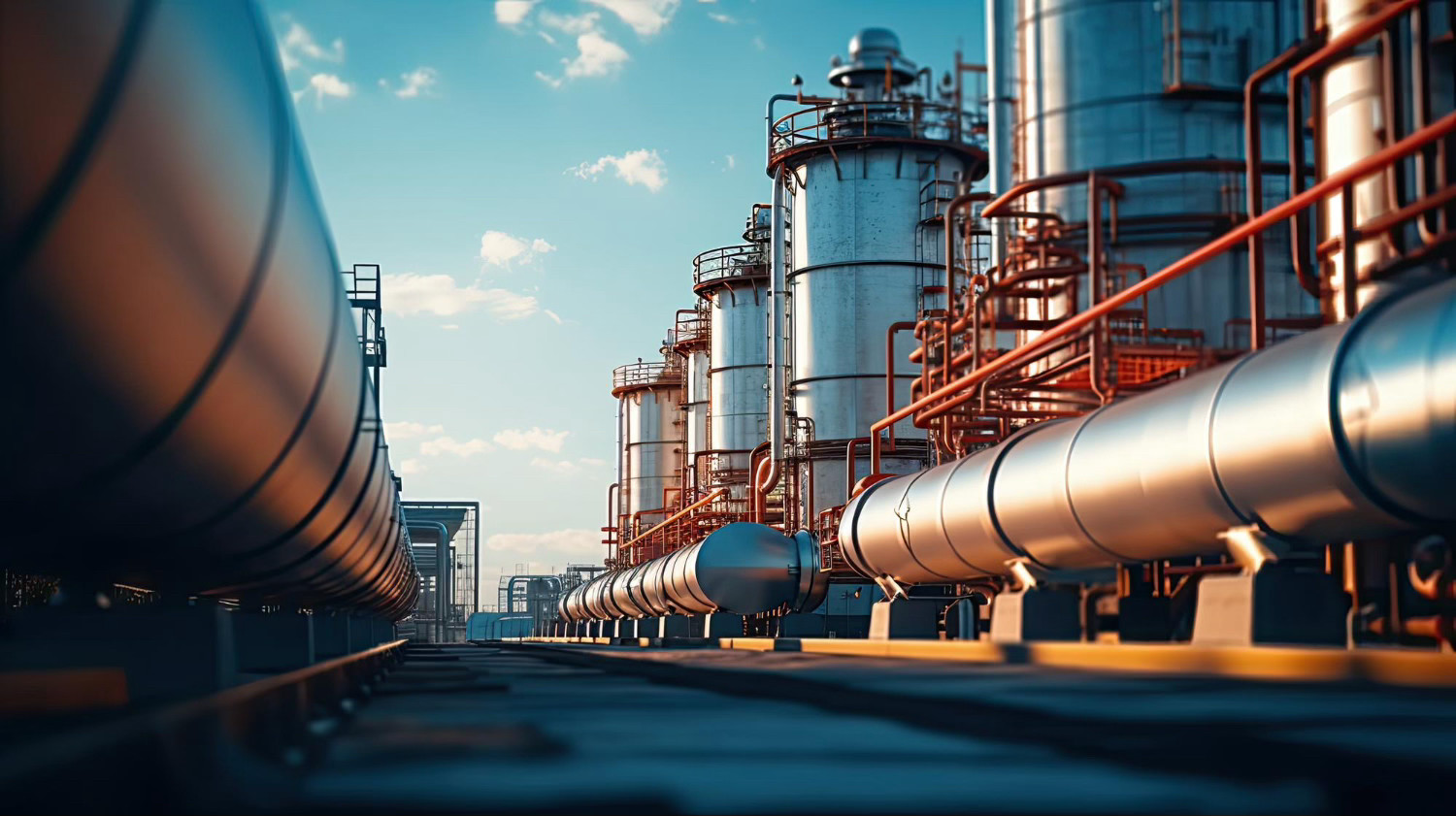 Oil refinery and tanker truck operations